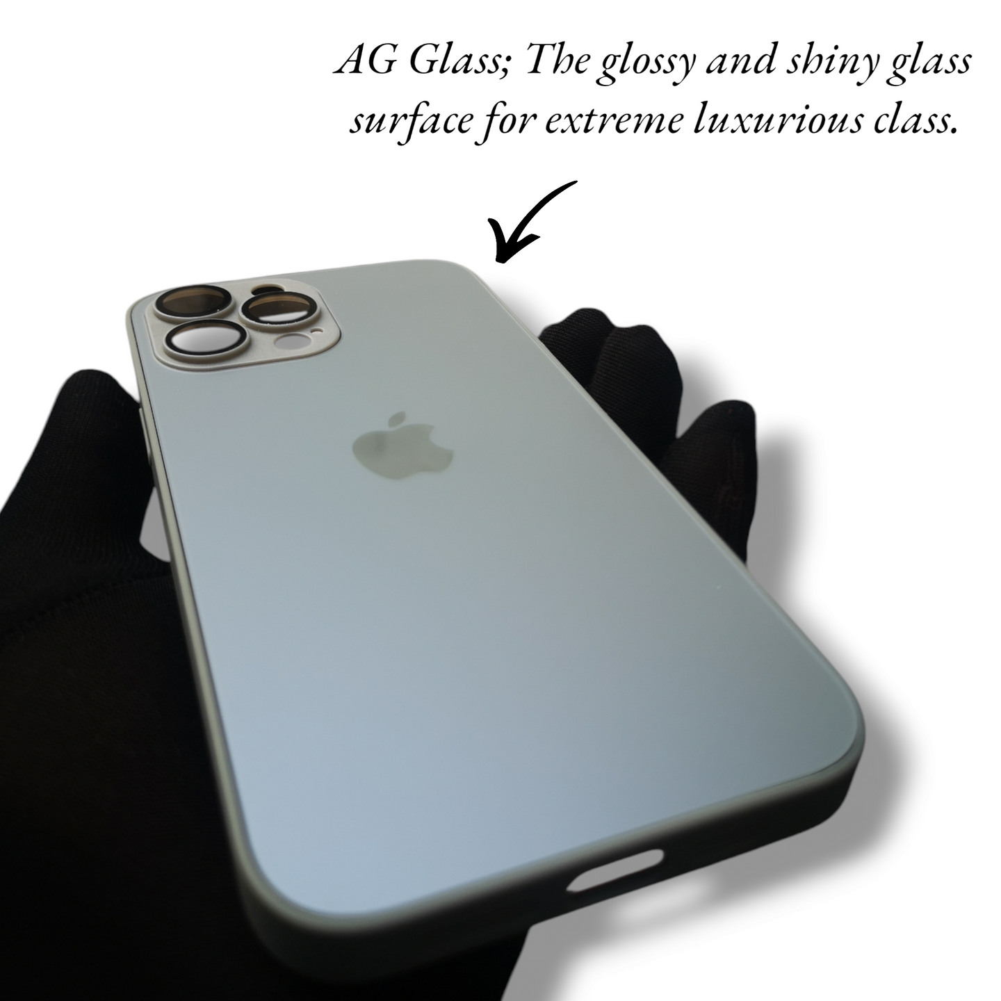 Natural Titanium AG Glass Case